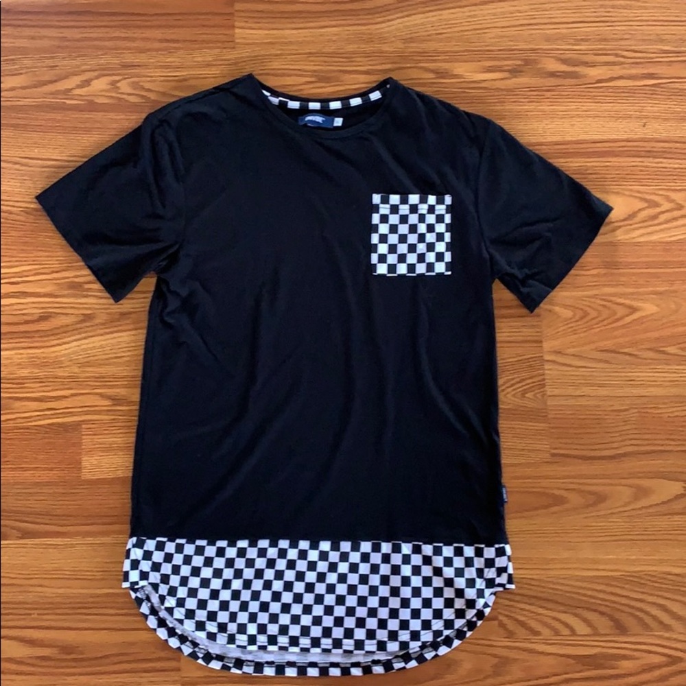 Checkered bottom shirt